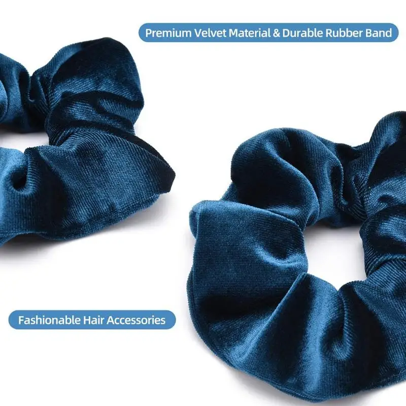 18pcs Women Velvet Scrunchie Pack Elastic Hair Bands for Girl Scrunchies Headwear Rubber Band Ponytail Holder Hair Ropes