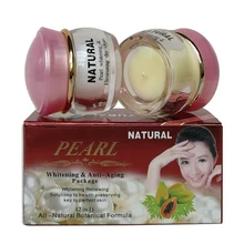 Жемчужное Отбеливание& анти-старения крем для лица против морщин и уход за кожей лица крем для ухода за кожей, анти-избавление от веснушек, крем для лица 4 компл./лот
