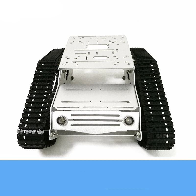 Metal Tank Chassis Kit Y100 Smart Crawler Robot Platform 33GB-520 DC Motor Aluminum Alloy Wheel Plastic Track DIY Toy Metal Tank Chassis Kit Y100 Smart Crawler Robot Platform 33GB-520 DC Motor Aluminum Alloy Wheel Plastic Track DIY Toy