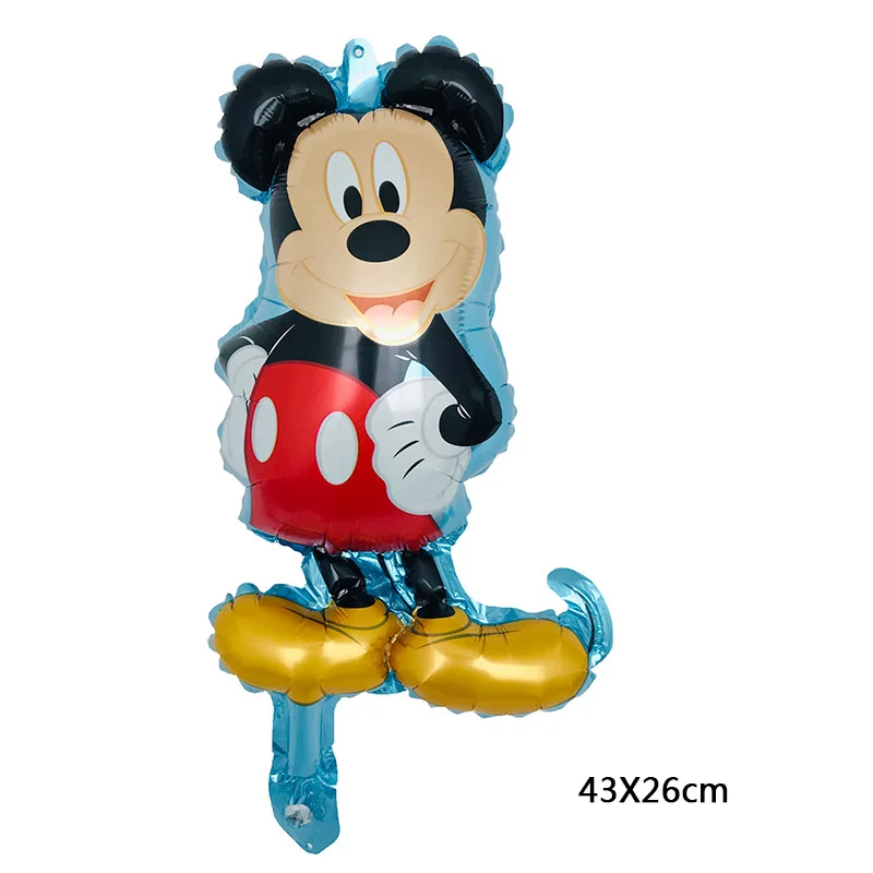 Вечерние товары с изображением Микки и Минни, воздушные шары из фольги с Микки Маусом, украшения для дня рождения, детский душ для мальчиков и девочек - Цвет: blue-1pcs