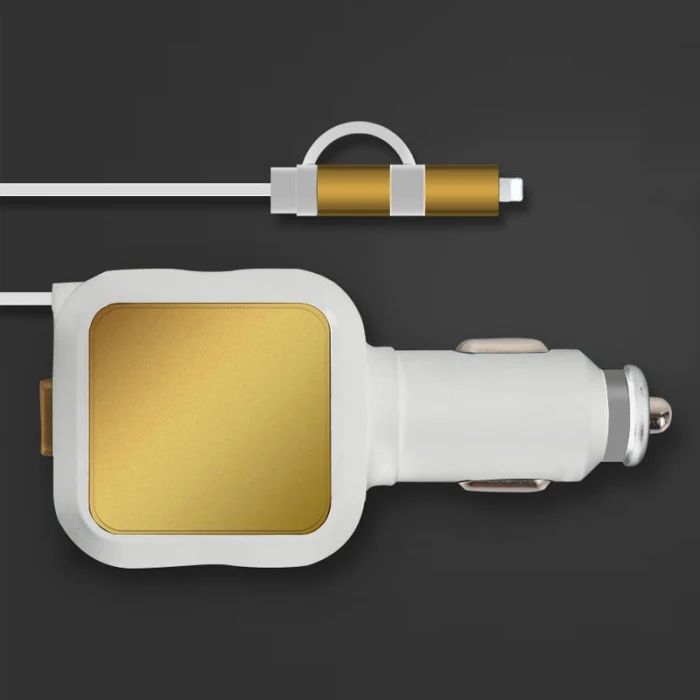 Автомобильное зарядное устройство адаптер Micro USB Выдвижной кабель многофункциональное автомобильное зарядное устройство EM88