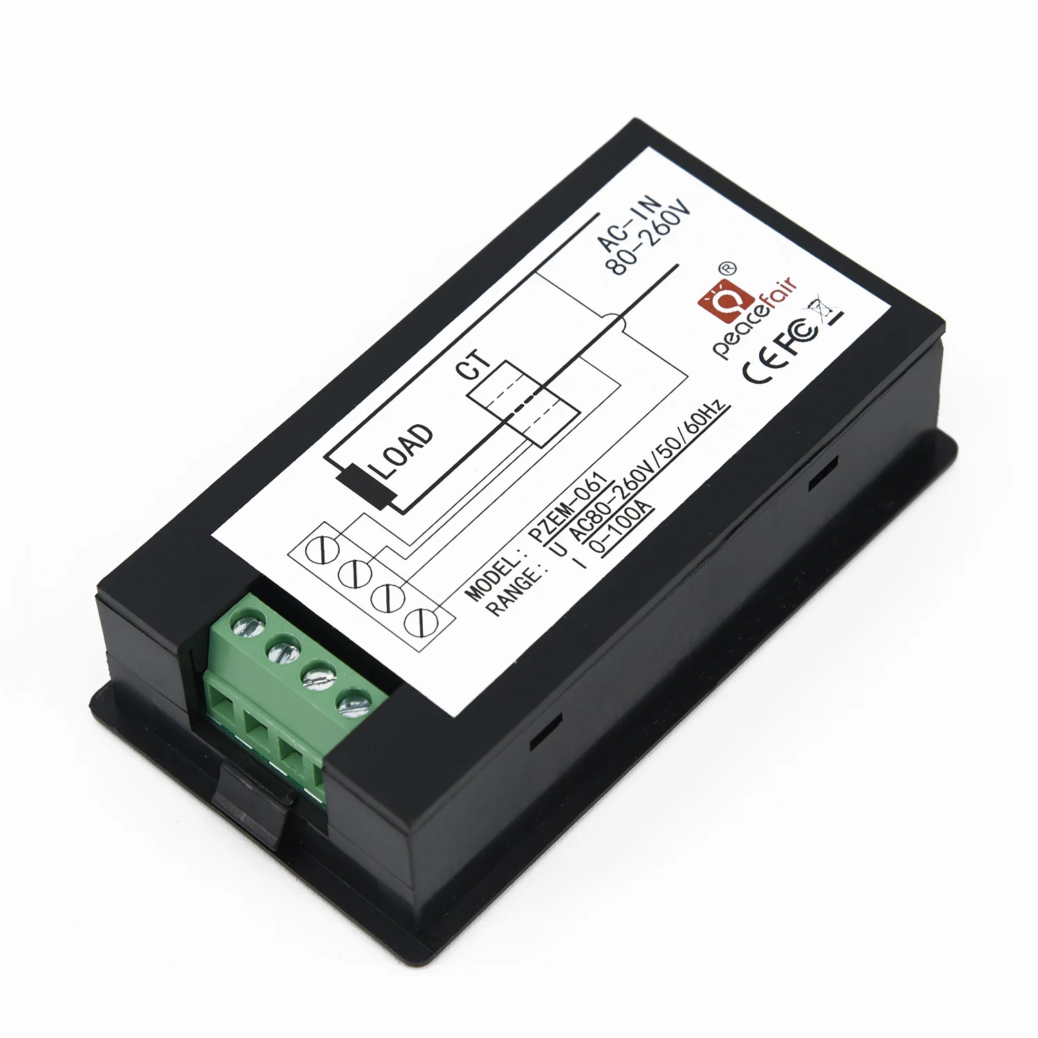 80~ 260v 100a ЖК-панель цифровой мощность Ватт метр напряжение кВт-ч вольтметр Амперметр Q