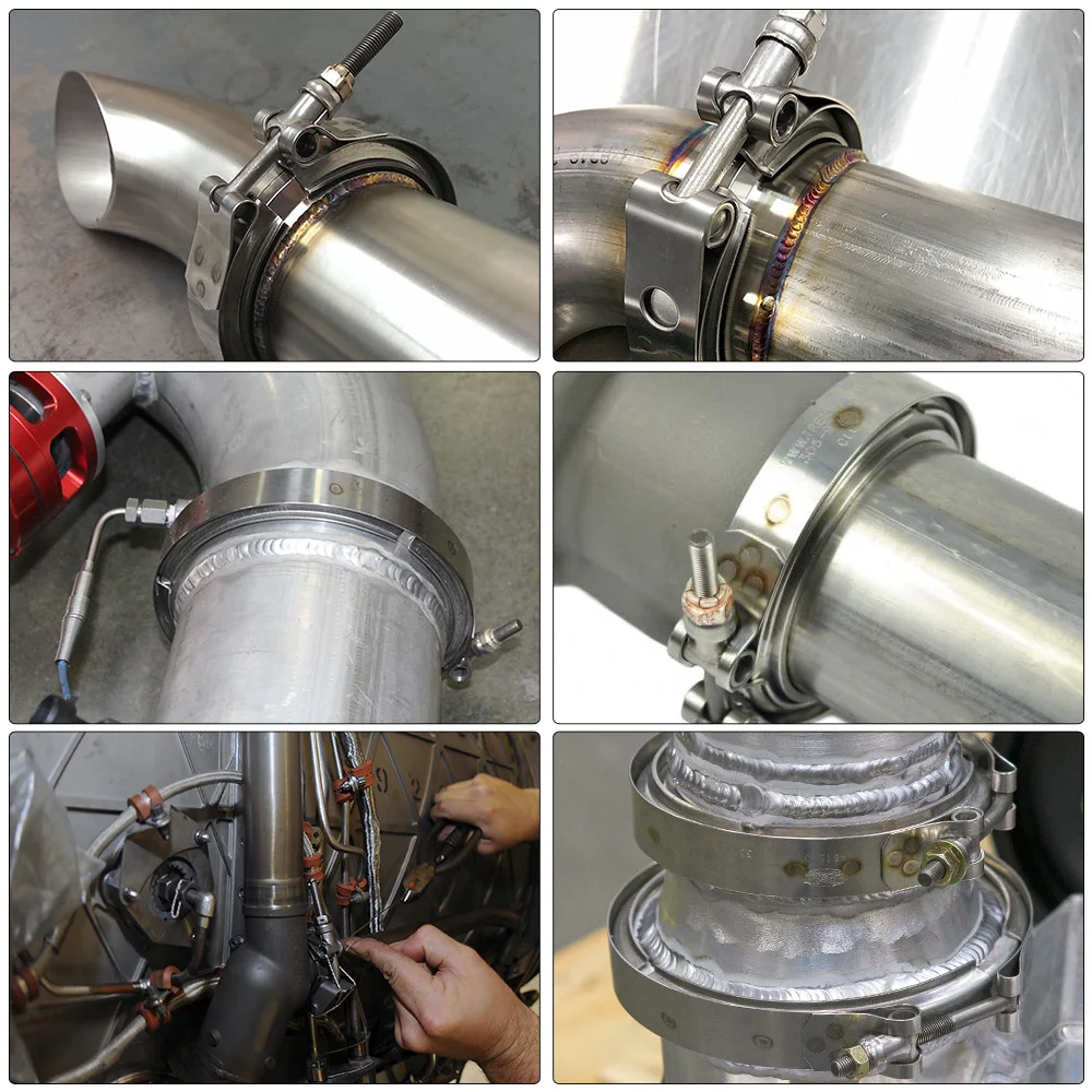 VR-2.5" STAINLESS STEEL 304 TURBO/INTERCOOLER/DOWNPIPE/DOWN PIPE/HOSE NORMAL OR QUICK RELEASE V Band CLAMP VCN25/VCQ25