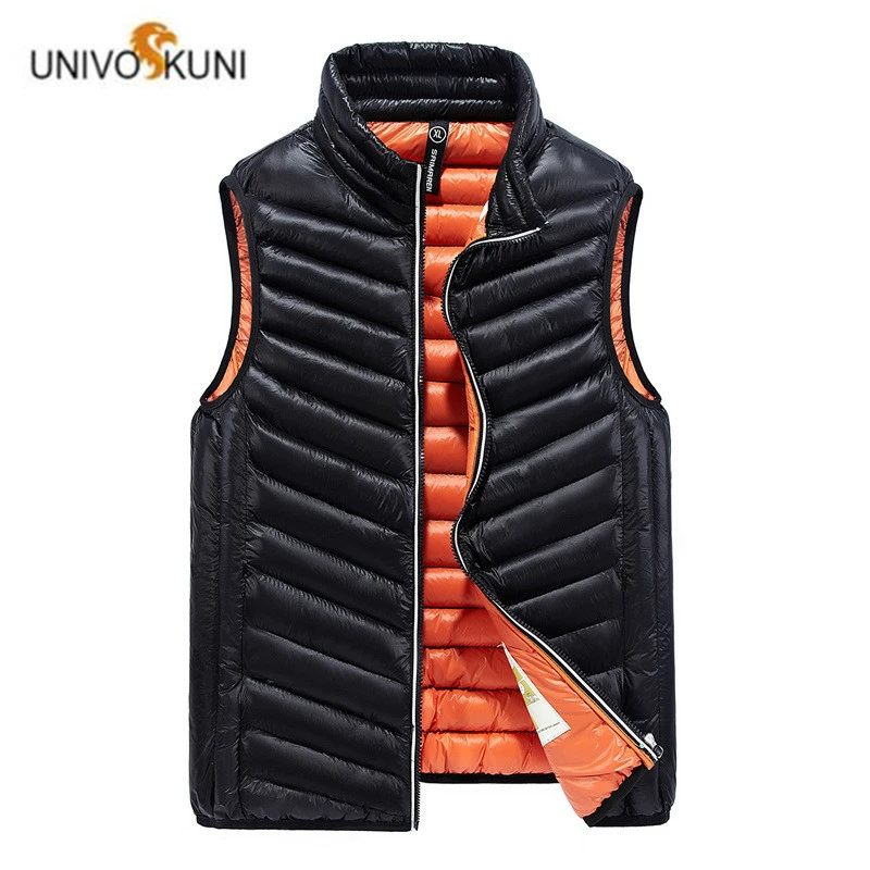 

Hot Sale duck down vest men Ultra Light high quality Duck Down Vest Slim waistcoat Vest Sleeveless jacket 2019 New Winter H596