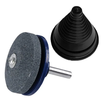 

2Pcs/Set Convenient Garden Yard Outdoor Accessories Lawn Mower Blade Sharpener Balancer Tractor Hoes Practical Portable