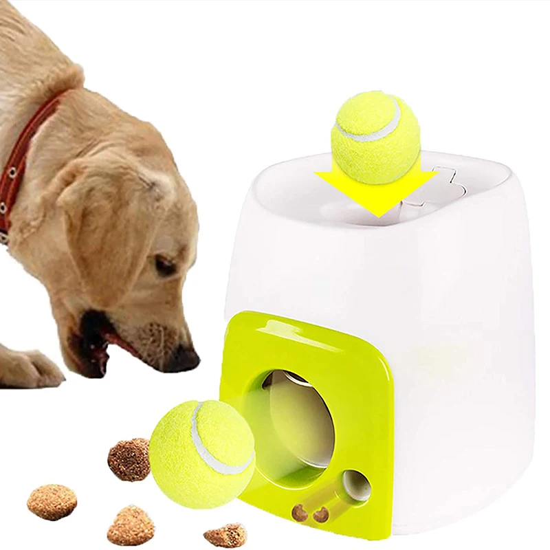 

Automatic Tennis Ball Launcher for Dogs Toy Interactive Fetch Toy Machine Thrower Pet Tennis Ball Machine Indoor Outdoor Puppy