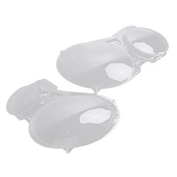 

2pcs Transparent Right + Left Car Headlight Shell Headlamp Shell Cover For Benz E CLASS W211Fits For Both HALOGEN And XENON
