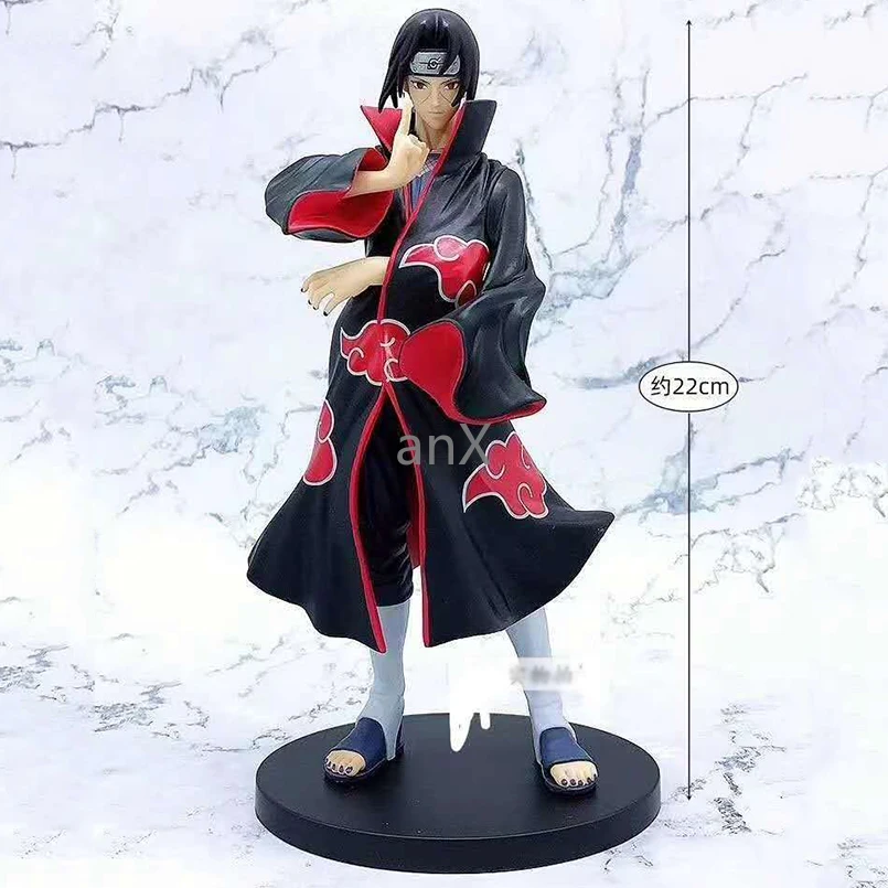 

23cm NARUTO Anime Uchiha Itachi Action Figure Toys Uchiha Sasuke Brother Naruto Sharingan Figurines Collectible Model Toys