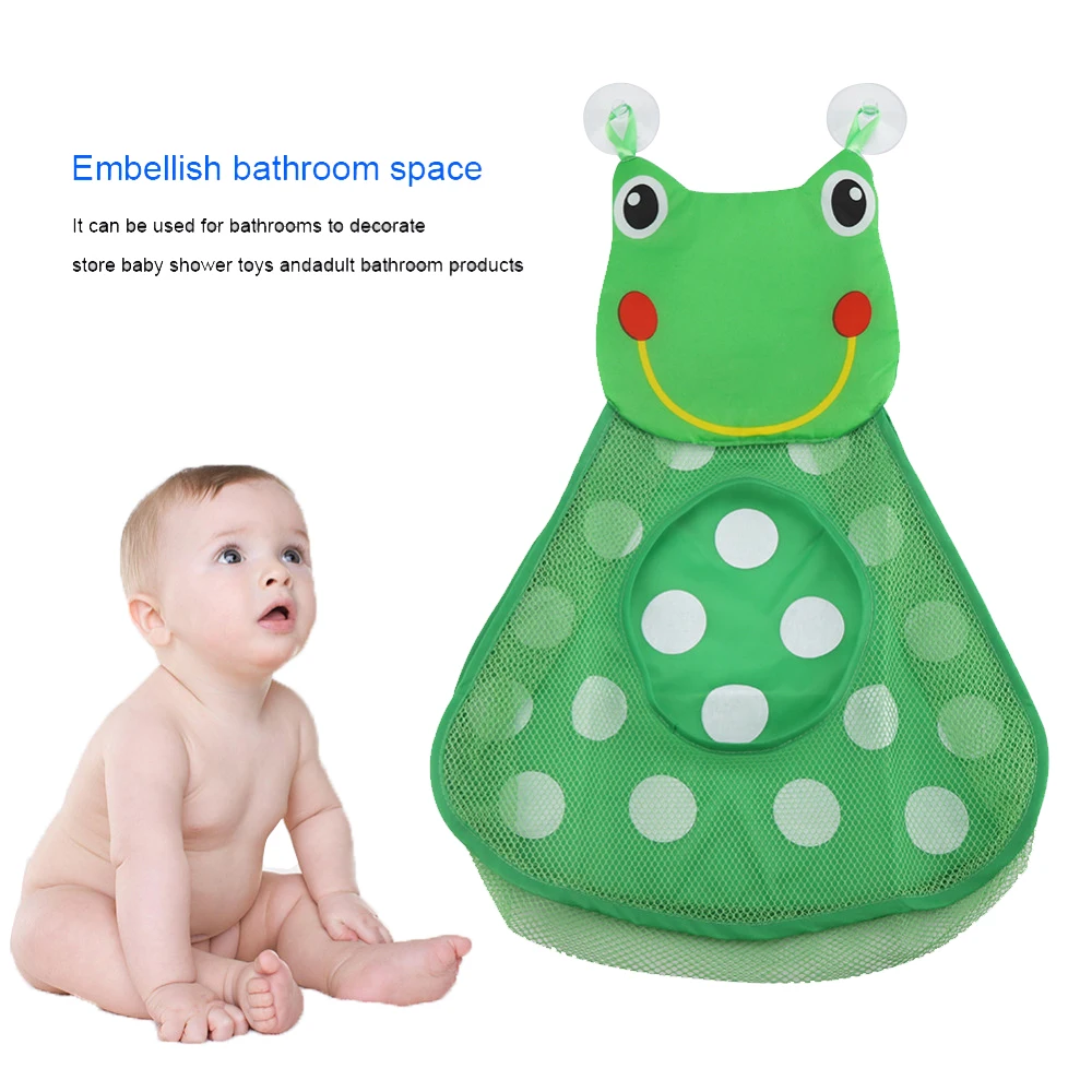 

Baby Shower Toys, Babies Toy, Storage Mesh with Strong Suction Cups, Toy Bag, Net Toy Organizer