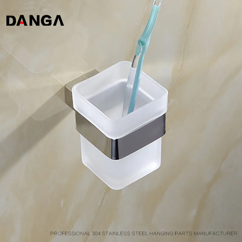 Single Cup Holder Toothbrush Cup Holder Set Toothbrush Organizer Rack Storage Kitchen With Glass Bathroom Accessories