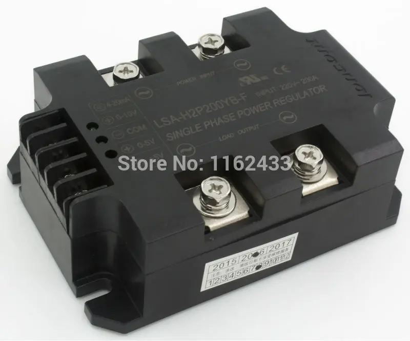 

LSA-H2P200YB-F single phase AC 200A 220V closed loop negative feedback solid state voltage regulator / power regulator module