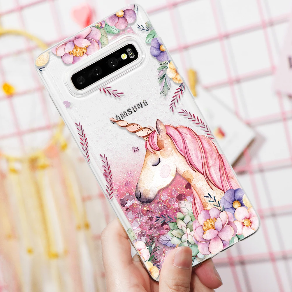 Klcf-djsyoux Luxury Glitter Quicksand Liquid Case For Samsung Galaxy A70 A60 A50 A40 A10 S10 S9 S8 Plus Lovely Perfume Bottle Christmas Cover - Color: Klcf-djsyoux