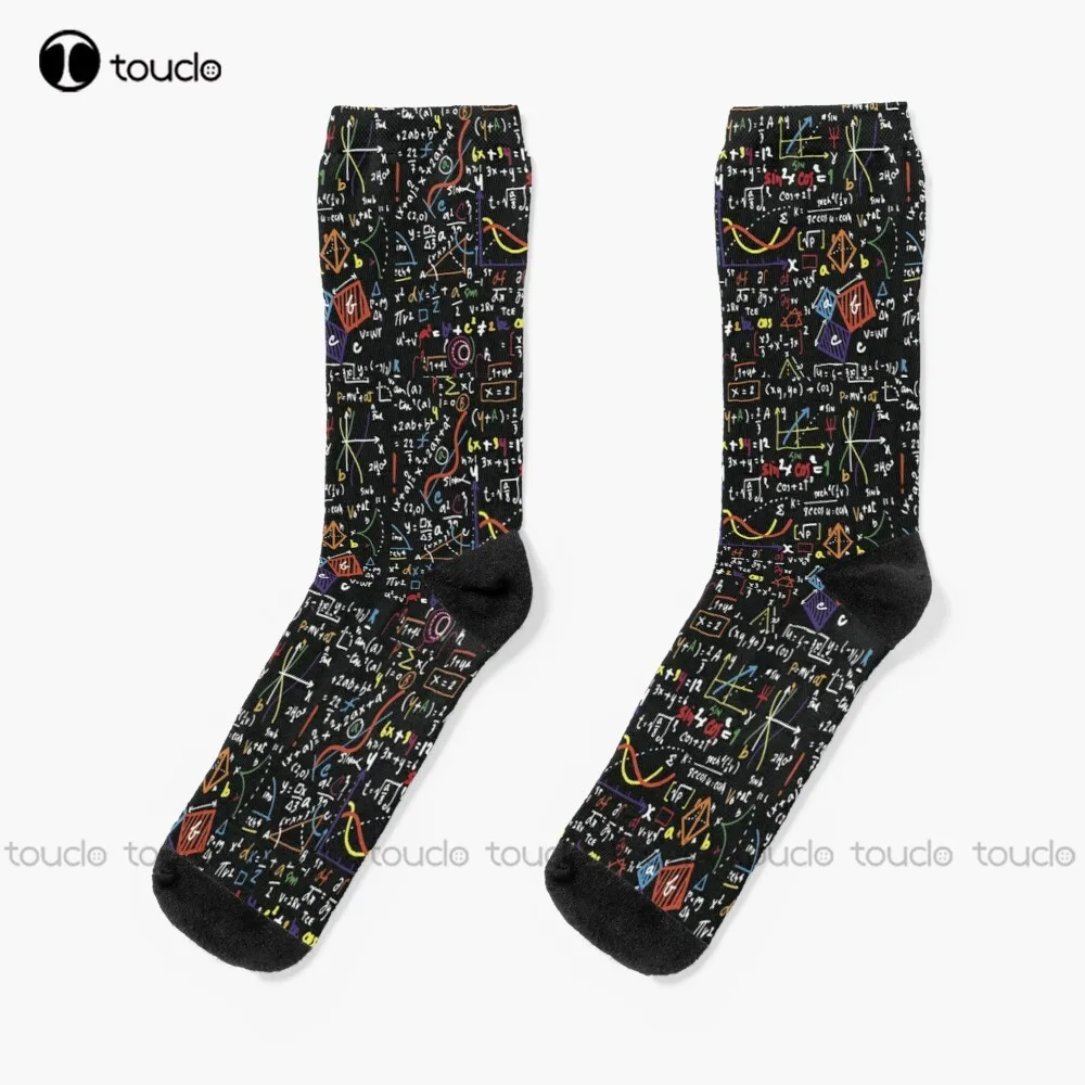 

Maths Equations Science Mathematics Maths Geek Nerd Physics Funny Socks Bulk Socks Personalized Custom Halloween Christmas Gift