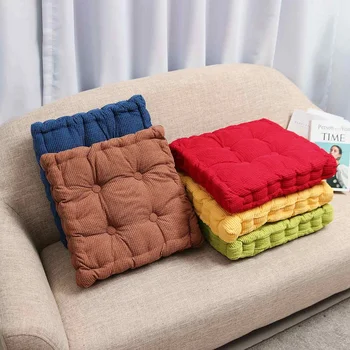 

Anti-skid Warmer Pad Washable 50x50cm Square Corduroy Chair Pad Cushion Thicker Patio Car Office Seat Sofa Tatami Mat