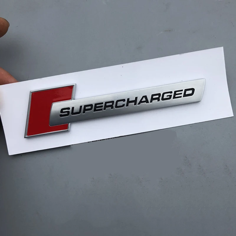Красный Черный Алмазный Блок значок Бар текст Эмблема Для Audi SUPERCHARGED A4 A5 A6L Q3 Q5 Q7 автостайлинг Багажник крыло логотип наклейка