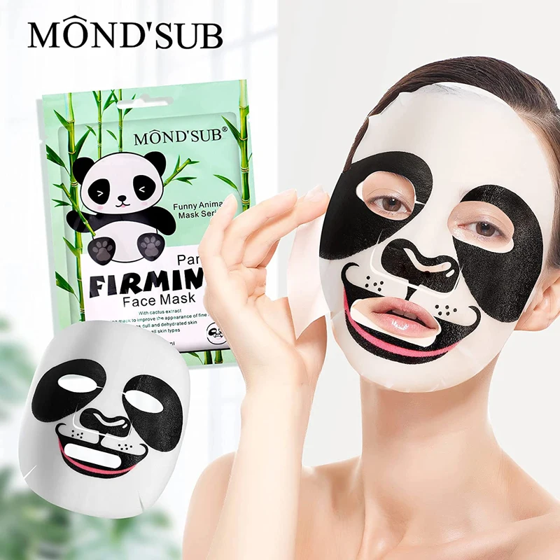 Cartoon Mask Face Cover Skin Care Moisturizing Animals Panda Sheet Mask  Tiger Cat Penguin Oil Control Replenishment Facial Masks - Masks -  AliExpress