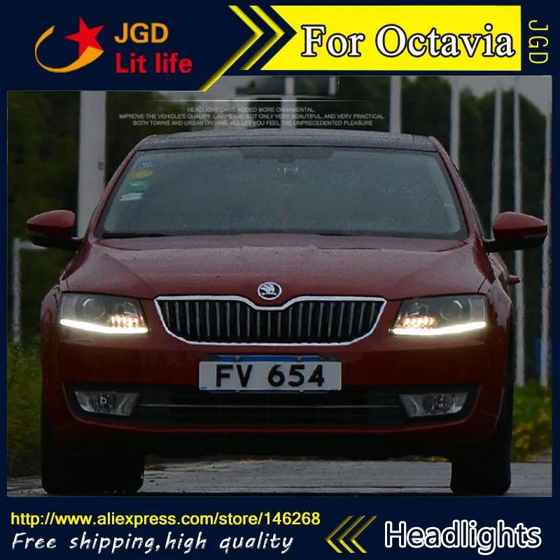 Автомобильный Стайлинг светодиодный HID Rio Skoda Octavia чехол для фары 2015 Биксеноновые