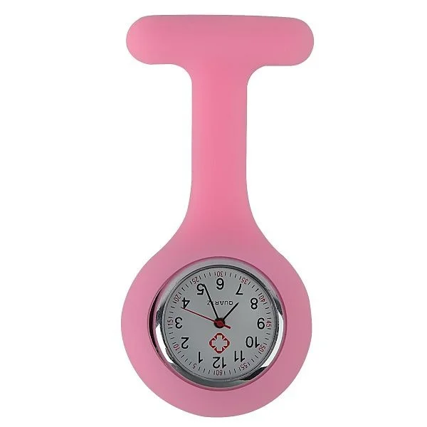 Часы с круглым циферблатом силиконовая карманная Брошь Туника Fob аналоговые