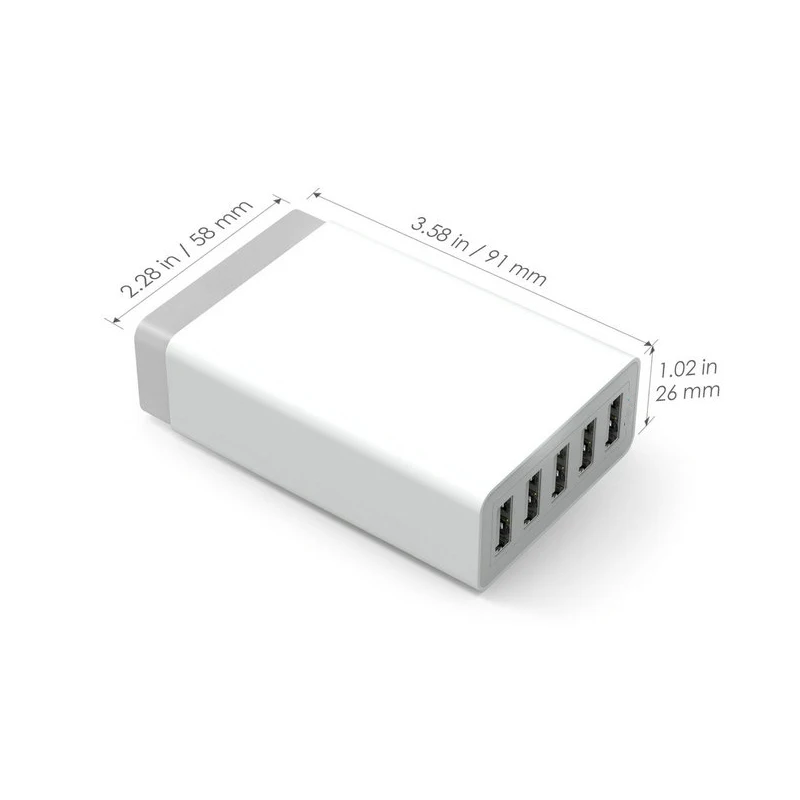 Универсальное зарядное устройство 5 usb портов США ЕС Великобритания AU вилка AC гнездо адаптера питания зарядное устройство для iPhone samsung быстрое зарядное устройство EU/AU/UK/US