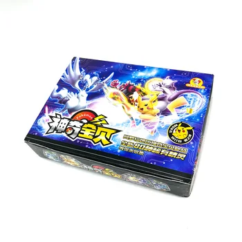 

TAKARA TOMY Toys Pokemon Cards Collections Pikachu 168pcs Shining Flash Card 7pcs/box 24box/set Board Game for Kids Gift