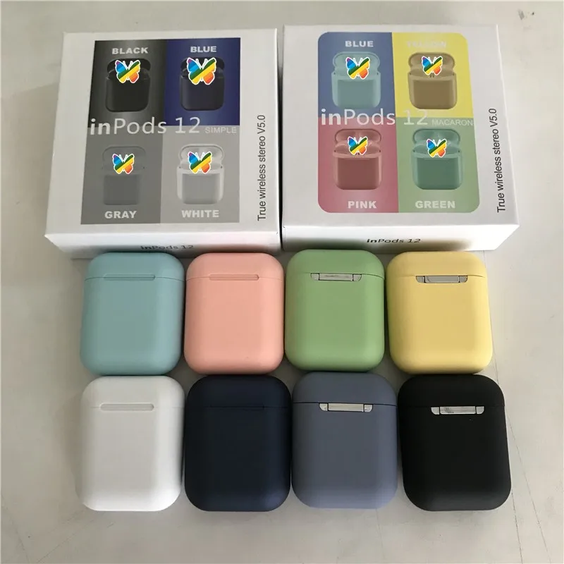 Оригинальные inpods 12 Беспроводные наушники i12 tws наушники Macaron 12 inpods 12 i12 tws наушники для смартфона PK i7 i11 i14 TWS