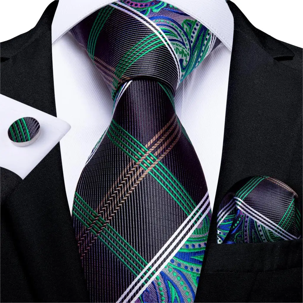 Дизайн, мужской галстук, красное, синее сердце, Шелковый Свадебный галстук для мужчин, Hanky, запонки, Подарочный галстук, набор, DiBanGu, модные, деловые, вечерние MJ-7349 - Цвет: MJ-7351
