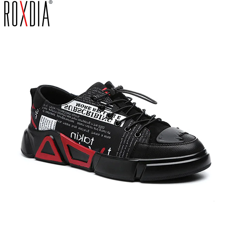 

ROXDIA Men shoes casual flats outdoor loafers new genuine leather 2020 Korean fashion Trend 39-44 RXM509