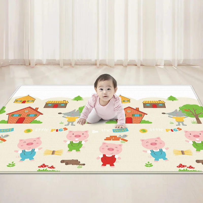 917 2115# Huaying двухсторонний Противоскользящий водонепроницаемый игровой коврик для ползания младенцев, коврик для ползания в гостиную