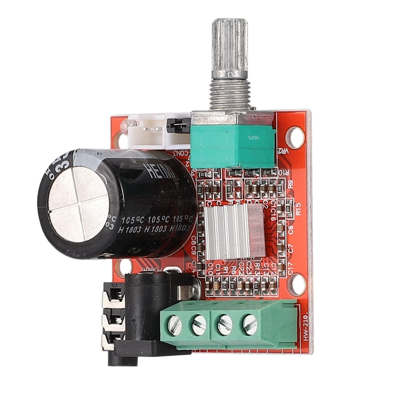 JABS 12 В мини Hi-Fi PAM8610 аудио стерео усилитель доска 2X10 Вт двухканальный D Класс модуль