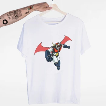 

Retro Mecha Mazinger Z Anime Nagai Shin Shougeki Z T-shirt O-Neck Short Sleeves Summer Casual Fashion Unisex Men and Women Tshir