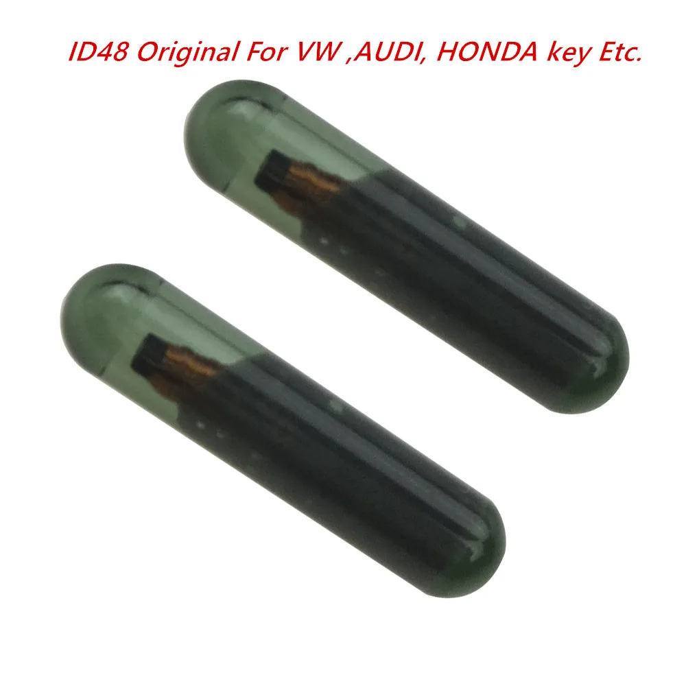 ID48 Transponder Chip Original id-48 Glass Key Chip for VW Key Audi Skoda Honda KD ID48 glass chip auto transponder chip 48