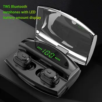 

Cordless Earbuds TWS True Wireless In-Ear XG20 Earbuds Power Display Blue Tooth Earphones With 2200mAh Power Bank Charger