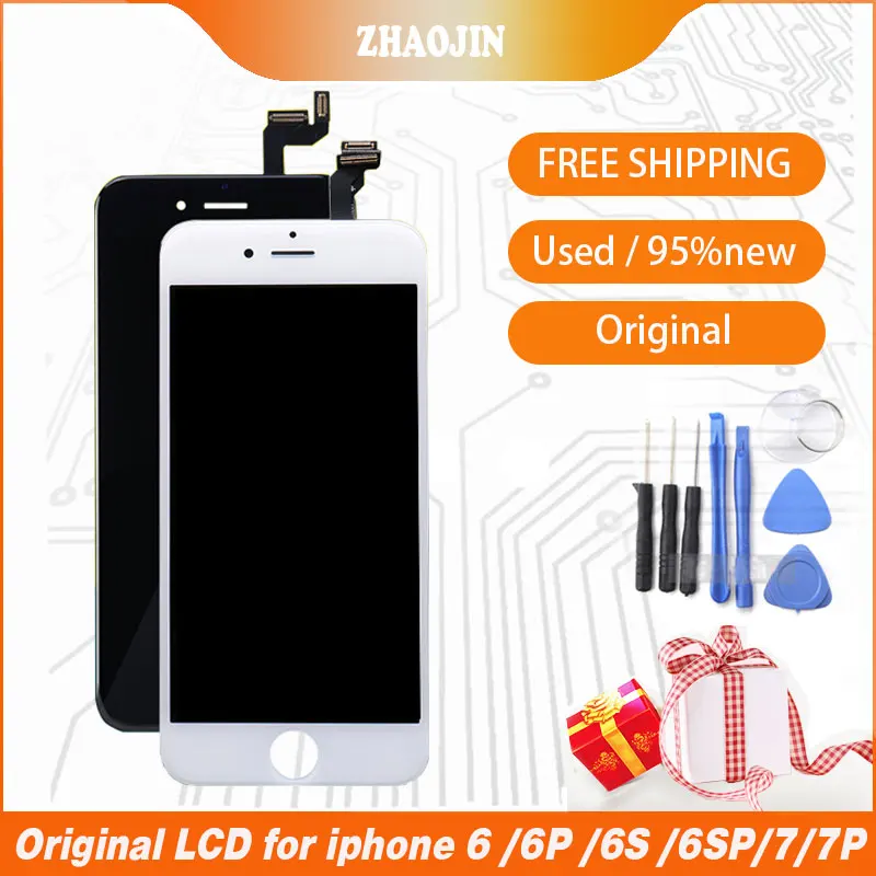 

100% original For iPhone 6 6S 7 Plus LCD With 3D Force Touch Screen Digitizer Assembly For iPhone 6 6P 7P Display No Dead Pixel