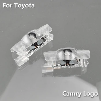 

2Pcs For Toyota Land Cruiser J200 Highlander XU40 XU50 Camry 40 50 70 Reiz LED Car Logo Door Light Projector Laser Ghost Shadow
