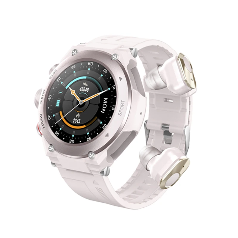 New T92 Smart Watch Bracelet TWS Earphone Call Music Heart Rate Monitor Blood Pressure DIY Face Sports Smartwatch | Электроника