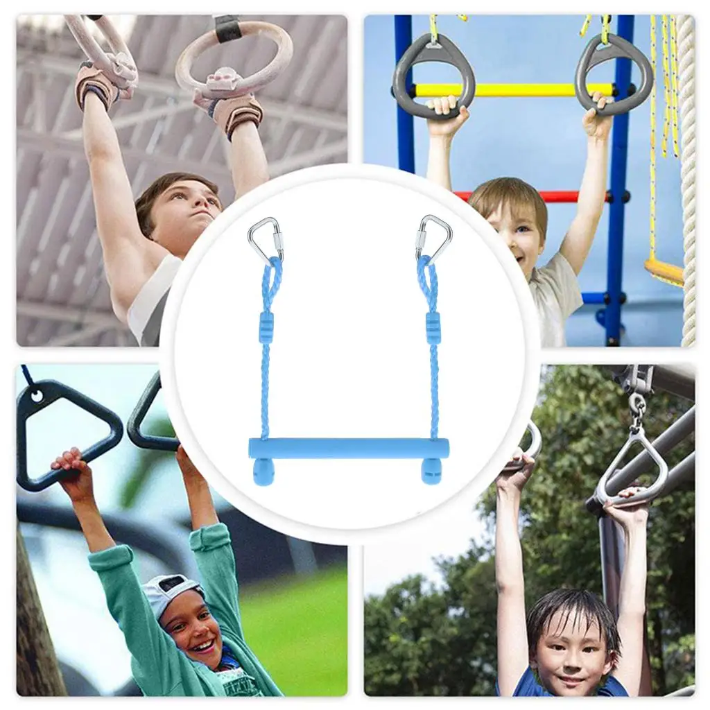 Trapeze Swing Bars Gymnastic Monkey Bar Slack Accessories Playground Backyard Activities Easy Install