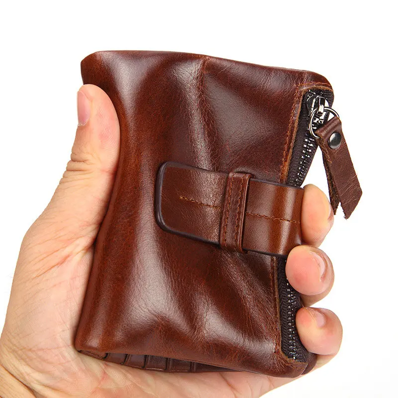 homens com zíper moeda bolso fivela desgin