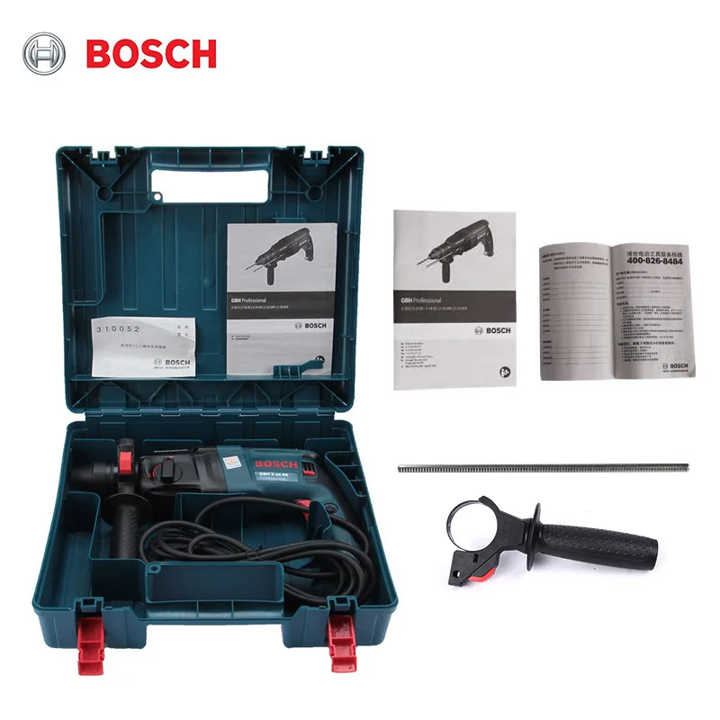 Taladro percutor Bosch GBH 2-26 four pit stepless, martillo eléctrico de velocidad variable, taladro de impacto, herramienta eléctrica - Herramientas