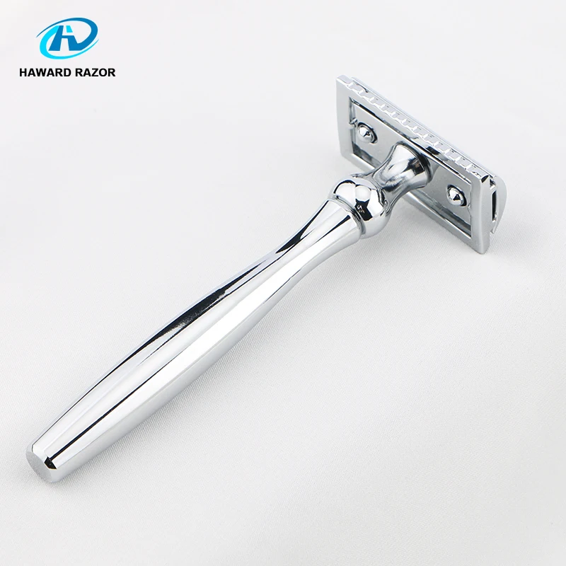 HAWRAD RAZOR New High Quality Stainless Steel Men's Double-edged Razor Facial Safety Razor Free 10 Blades Gifts For Him