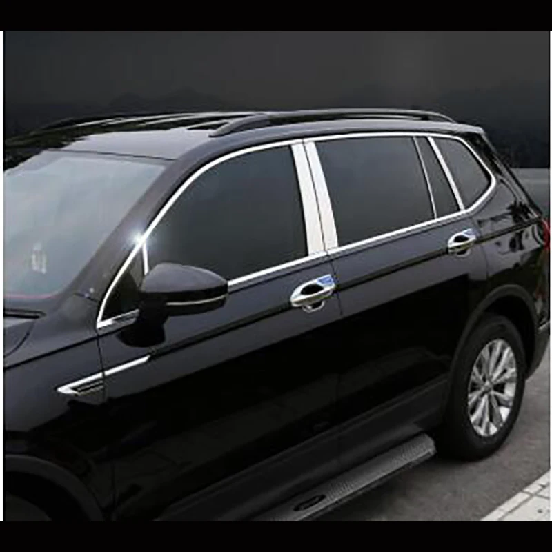 Применение только для Volkswagen 17-18-19 new Tiguan L оконная отделка полосы из нержавеющей стали корпус отделка полосы переоборудование