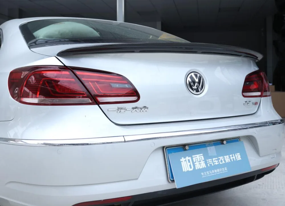 Углеродное волокно заднего крыло багажника выступ Спойлеры подходит для VW Volkswagen CC 2009 2010 2011 2012 2013