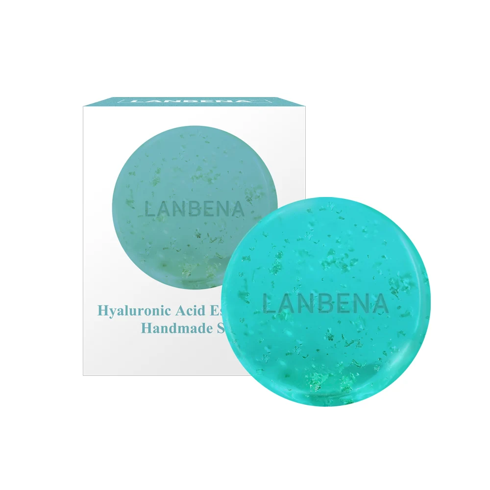 Hyaluronic Acid LANBENA 24K золото мыло ручной работы Гиалуроновая кислота уход за лицом увлажняющий уход восстановление акне отбеливание против стоны Winkles - Цвет: Hyaluronic Acid