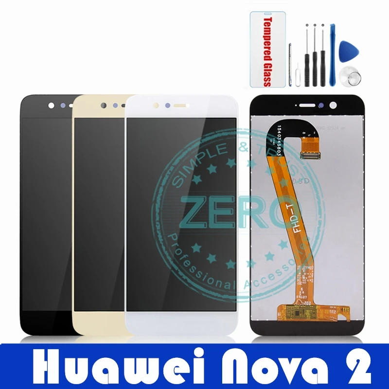 ЖК-дисплей для Huawei Nova 2 сенсорная панель Nova2 с дигитайзером в сборе Сменные
