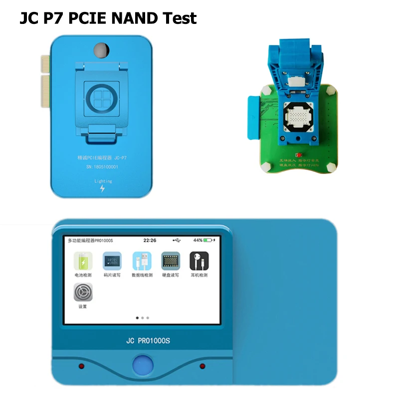 JC Pro1000S JC P7 PCIE NAND Программист 32/64 бит HDD чтение записи модуль для iPhone X 8 8P 7 7 P 6 6S 6P 6SP 5 4 все iPad ремонт - Цвет: 3 in 1 Combination