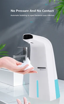 

300ml Intelligent Automatic Liquid Soap Dispenser Induction Foaming Hand Washing Device for Kitchen Bathroom (Without Liquid)
