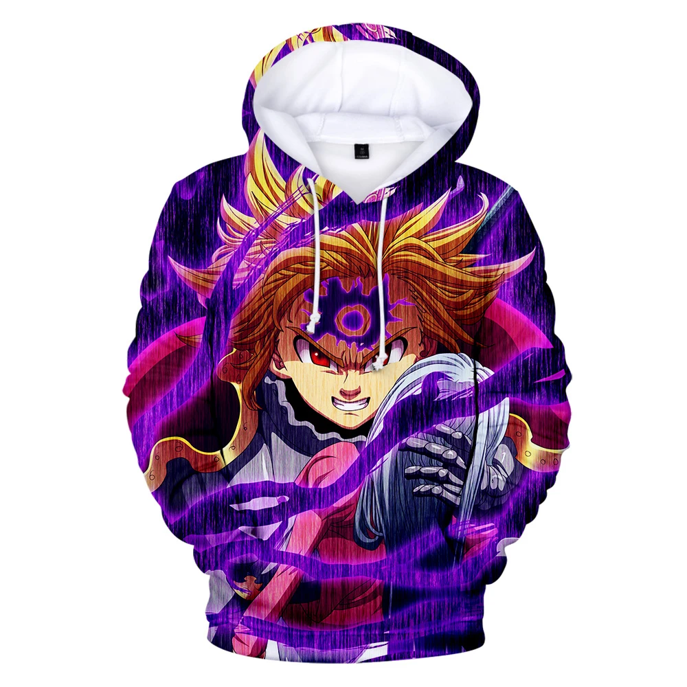 Распродажа толстовки Meliodas для косплея мужские и детские свитшоты повседневные