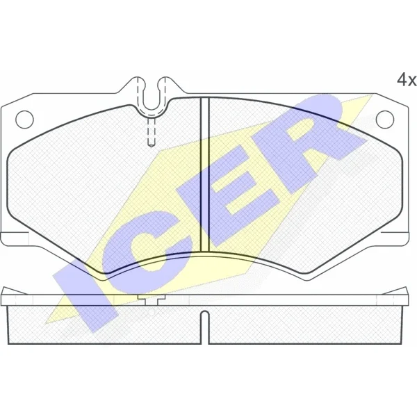 Колодки дисковые передние MB 207D-510D 77-94, VW LT 28-35 88-96