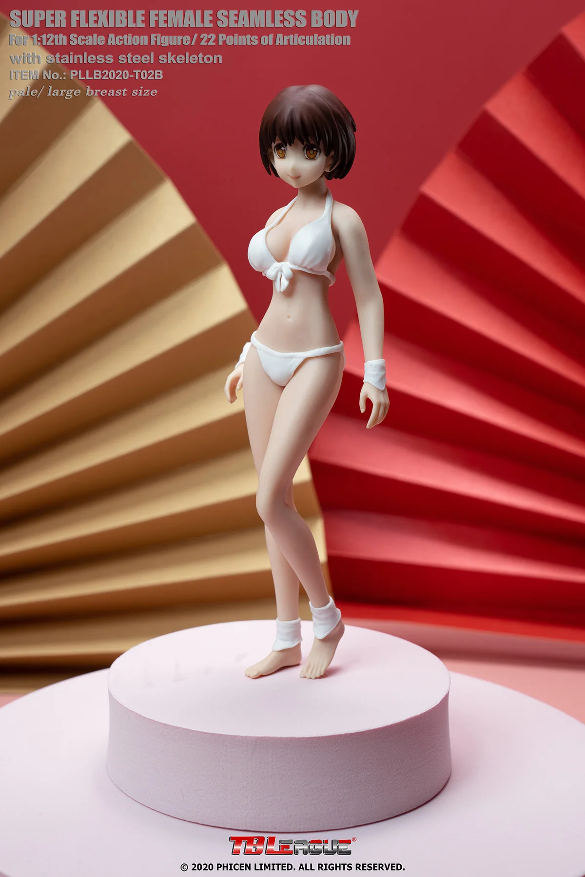 

TBLeague T02B 1/12, пухлая мультяшная пластиковая женская кукла, белое тело, 6-дюймовое бикини, сексуальная женская кукла с подвижным солдатиком
