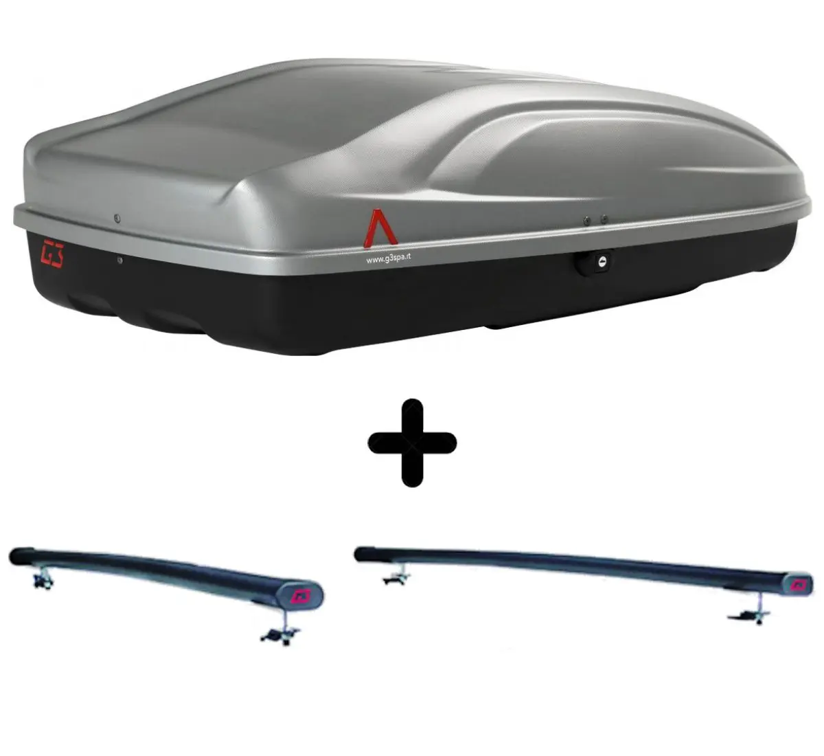 Box car and compatible for VOLVO XC70 rack bars (2000) trunk luggage