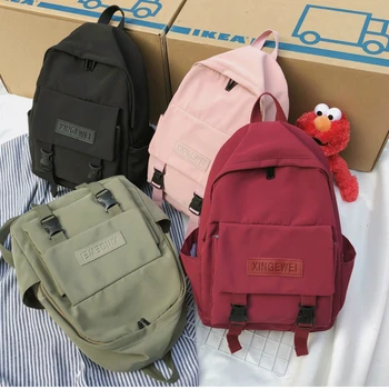 

2020 Backpack Zipper Fashion Women Mini Backpacks for Girl Cute Backpack Solid Color Bag School Bags for Teenage Girls Xiomi